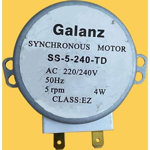 SS-5-240-TD AC220-240V 5RPM Micro Turntable Synchronous Tray Motor Microwave Oven Accessories Spares Parts