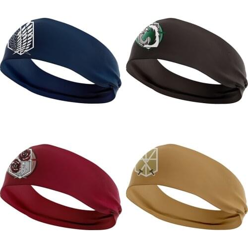 Animation attack on Titan Cosplay headband sports sweat absorbing headband high elastic headband