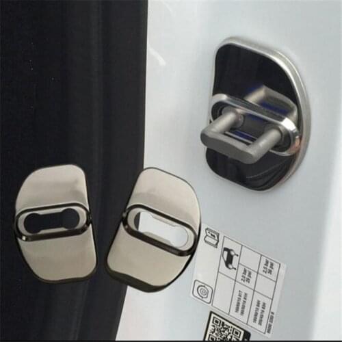 4pcs/set Car Accessories Door Lock Anti Rust Protection Cover For Benz Smart 453 fortwo (2015-2016)/Smart forfour (2016-2019)