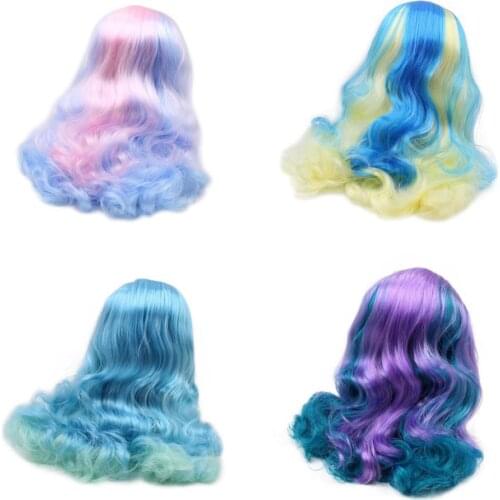 DBS blyth doll icy wig only rbl scalp and dome Layered hair 2 colors for DIY custom doll