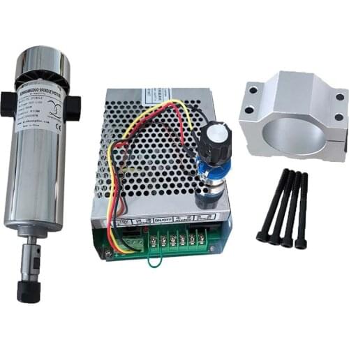 DC110V 800W Air Cooled Spindle 20000RPM Spindle Motor + Power Speed Controller + ER11/ER16 For DIY CNC