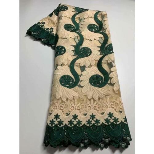 French Lace Fabric 2021 High Quality Lace With Stones Bride Nigerian Embroidery Tulle Net Lace African Lace Fabric 5yards