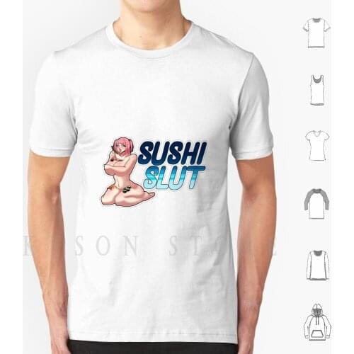 Sushi T Shirt Men Cotton Sushi Anime Lewd Hentai Echii Oppai Sushi Sexy Girls