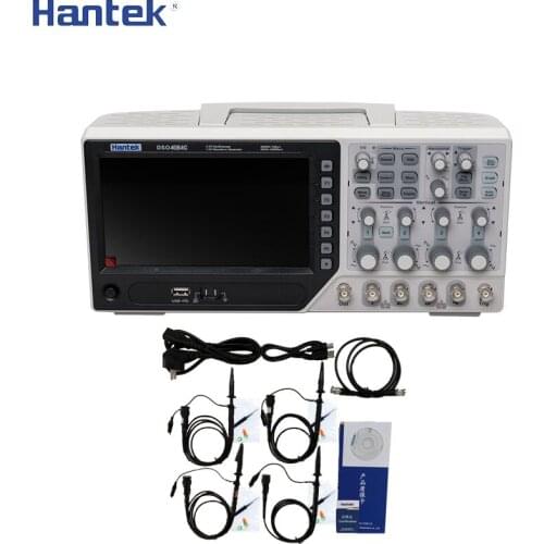Hantek DSO4084C 4 Channels 80MHz 1GS/s Digital Oscilloscope EXT AFG DVM Auto Range Generator Portatil Waveform Generator