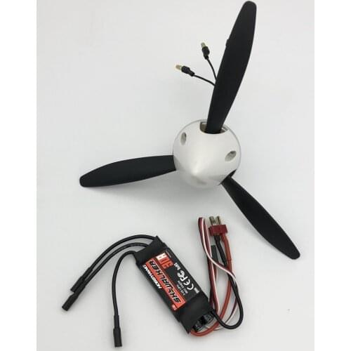 11 inch 11x7x3 blade propeller with spinner motor ESC for scale RC warbird