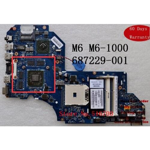 Mainboard For HP M6 M6-1000 DDR3 Series 687229-001 Laptop Motherboard fully