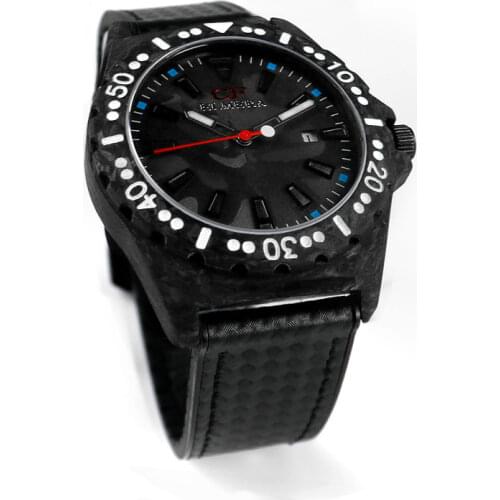 ELMERA Carbon Fiber Automatic Luxury Business Customized Mens Watch