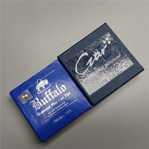 Pool Cue Tips 14mm Laminated Leather Professional Billiard Tips Czar Buffalo Diamond Plus Medium Hard Carom Billiard Accessories