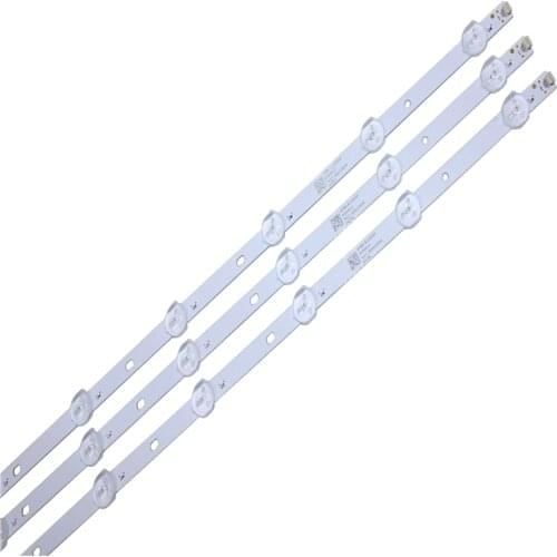 New 9pcs/lot LED Backlight strip For TV 8 lamp 605mm JL.D32081235-001CS-M E469119 21v input