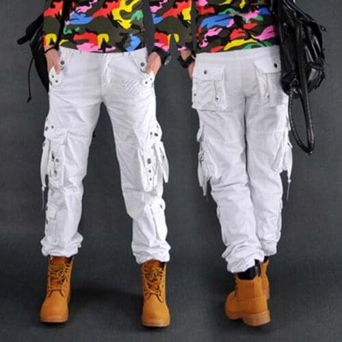 New Arrival Fashion Style Spring Autumn Camouflage Pants Loose Jeans Baggy Cargo Pants For Women Girls Free Shipping