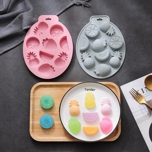 New Summer Style Fruit Shape Cake Mold Silicone Mold DIY Chocolate Baking Tool Ice Cube Mold Baking Accessories Resin Mould