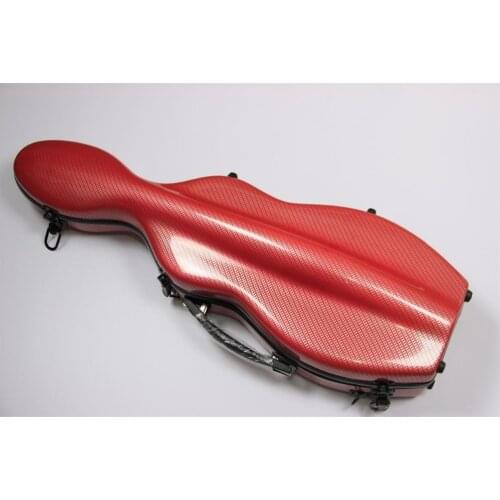 New Violin Violino 4/4 Full Size Composite Carbon Fiber Red Case Bag With Bow Holders Accessories