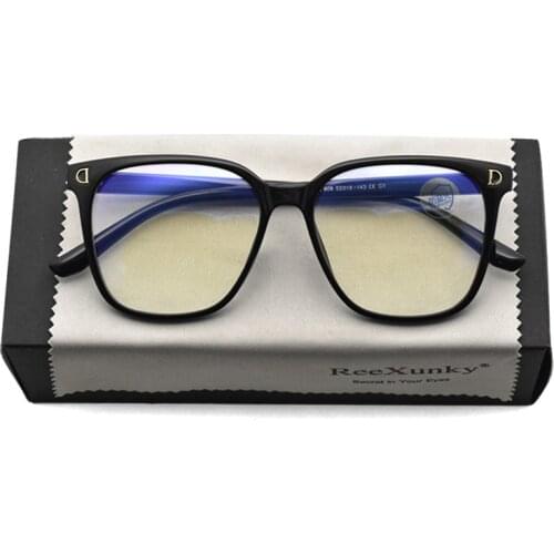 Unisex Blue Light Blocking Glasses Women Vintage Oversize Anti Blue Ray Eyewear Frame Men Computer Gaming Eyeglass UV Protection