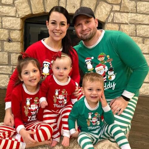 Christmas Family Pajama Sets Nightshirt Mother Daughter Father Son Kids Pyjama Men Women Clothes Family Matching Outfits
