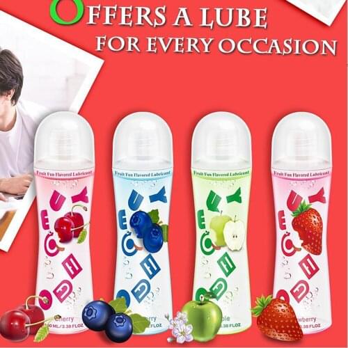 100ML Fruity Lubricant Oral Sex Lubricant Couple Intercourse Lubricant Anal Vaginal Sex Silicone Lubricating Oil Sexy Products