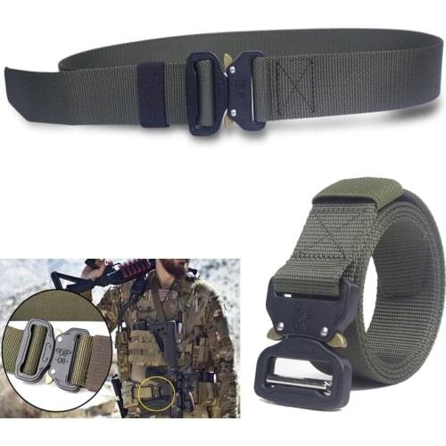 Tactical Belt Accessories Military Airsoft Combat Belt Training Quick Release Tactical gear Sport Pistol Waist Metal
