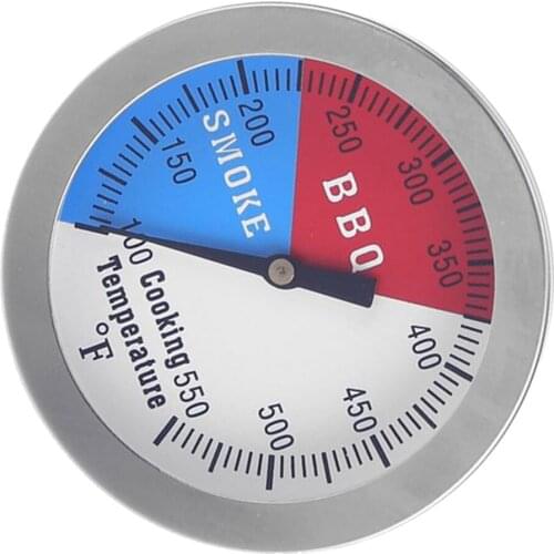 Barbecue Charcoal Grill Smoker Temperature Gauge BBQ Thermometer Fahrenheit