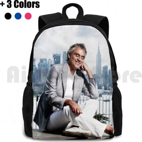 Andrea Bocelli Outdoor Hiking Backpack Waterproof Camping Travel Andrea Bocelli Music Italy Singer Classic