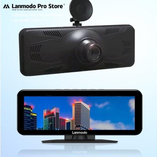 LANMODO Vast Pro Dash Cam Front and Rear, Full Color Super Night Vision up to 984ft, Dual 1080P Car Driving Recorder, WDR/HDR, S