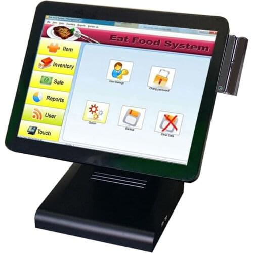 Factory brand 15 inch flat Capactive touch screen pos terminal pos all in one for retail store
