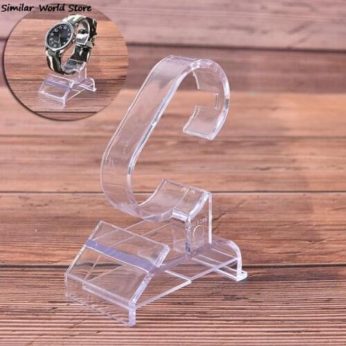 1PC Clear Plastic Bracelet Watch Display Holder Jewerly Storage Stand Rack For Home Store Supplies