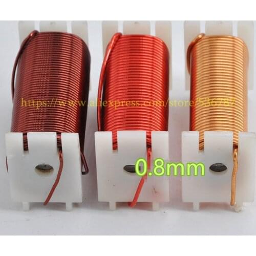 1pcs 4mH-10mH Oxygen-Free Copper Wire Coil 0.8mm Audio Amplifier Speaker Crossover Inductor With Iron Core