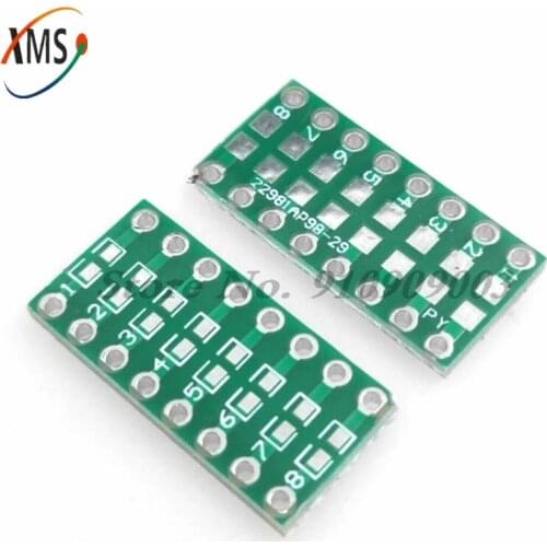 10pcs 0805 0603 0402 to DIP PCB Transfer Board DIP Pin Board Pitch Adapter keysets