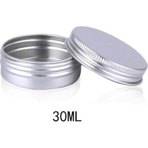 1000pcs 30g aluminum jar, 30 gram metal cream jar, 1 oz silver aluminum tin, 30 g metal cosmetic container SN2796