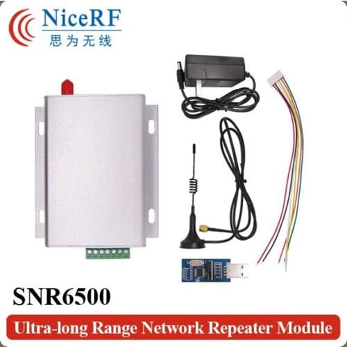 2sets SNR6500 433MHz TTL Interface 5W High Power Wireless Transceiver & 8km Ultra-long Range Network Module