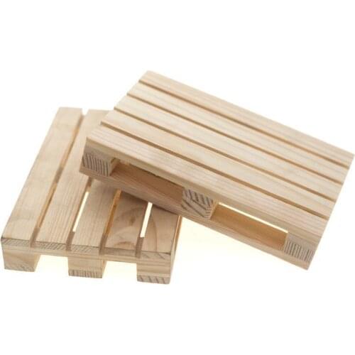 2PCS 120X80mm Wooden Pallet Decoration for 1/10 RC Crawler Car Axial SCX10 90046 Traxxas TRX4 Redcat Tamiya MST