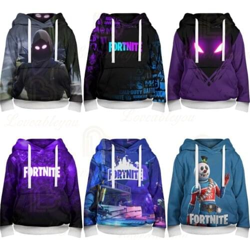 Fortnite Victory Shoot Game Battle Royale 3D Hoodies Babys Clothing Harajuku Sweatshirt Children Cute Kids Hero Tops Boys Girls
