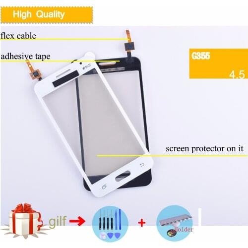4.5" For Samsung Galaxy DUOS Core 2 II SM-G355H G355H G355 G355M Touch Screen Digitizer Sensor Outer Glass Lens Panel