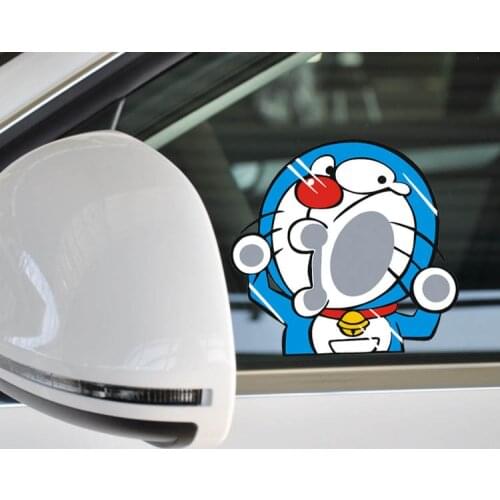 Car Stickers Doraemon Cartoon Lovely Funny Hit Glasses Creative Decals For Rear Windshield Waterproof Auto Tuning Styling D11