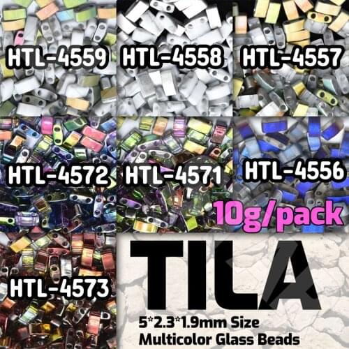 BLUESTAR Japan DIY Glass Jewelry Beads Tila Beads For DIY Jewelry Bracelet accessories Making 10g/pack clothing dress beadwork