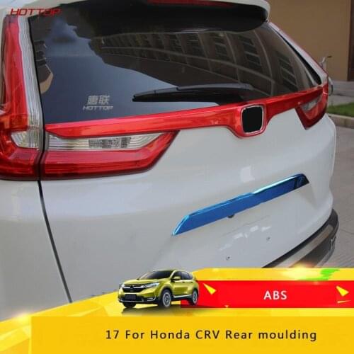 For Honda CRV 2017-2020 Trunk Decorative Strip Rear Label Decorative Bright Strip Tail Door Decorative Strip