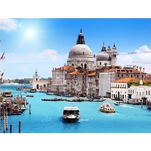 Europe Scenic Photography Background Non-woven Canvas Painting Baby Photo Backdrop Photo Studio Supplies Party Home Decor