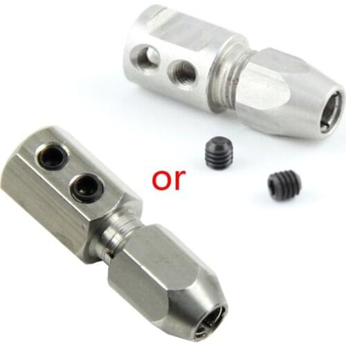Flex Collet Coupler For 5mm Motor Shaft & 4mm Cable RC Boat Stainless Steel 1pc 95AE