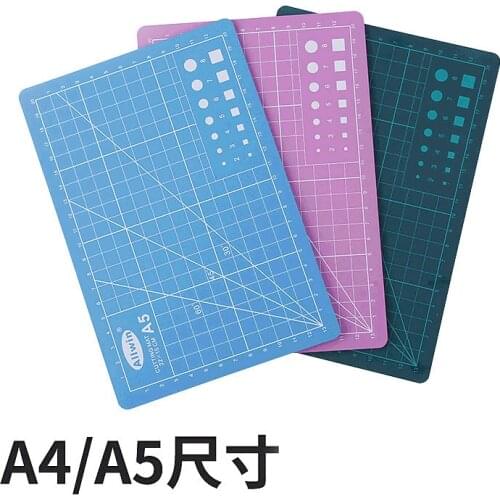 A4 A5 PVC Cutting Mat Workbench Patchwork Cut Pad Sewing Manual DIY Knife Engraving Leather Cutting Board Single Side Underlay