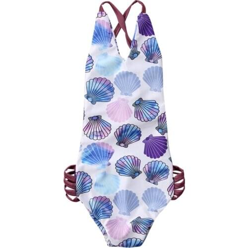 Baby Girl Swimwear Toddler Toddler Shell Swimsuit Swimwear Bathing Suit Bikini Tankini Set Beachwear