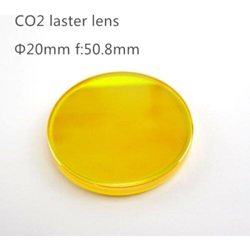 Laser lens 20 mm diameter 50.8mm focus length focus lens for engraving machine cutting machine # USA ZnSe CO2 20mm 50.8mm 1pcs