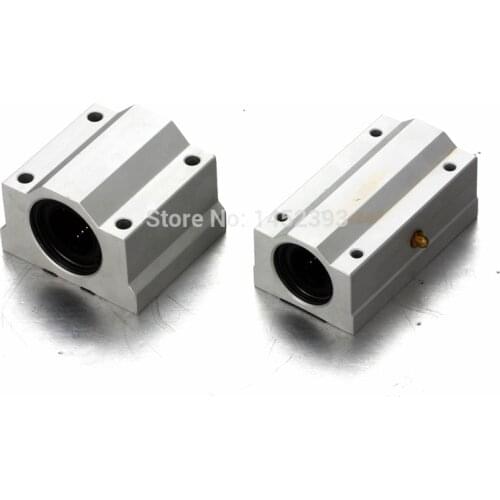 2 pcs SC25UU SCS25UU SC25LUU SCS25LUU 25mm Linear Ball Bearing Linear Motion Bearing Slide For CNC