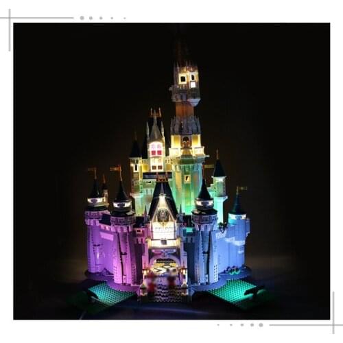 LED Light Kit For Series Cinderella Princess Castle Model Lighting Set Compatible With 71040 (Only LED Light, No Block Kit)