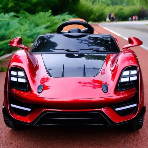 New Childrens Electric Car 2-7 Years Old Bluetooth Remote Control Car Can Sit On People Four-Wheeled Toy Car