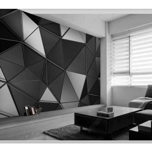 Papel de parede Modern 3D stereo industrial style geometric wallpaper,living room bedroom wall papers home decor bar mural