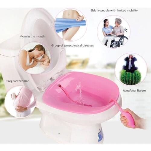 1 Pcs Medical Yoni Steam Seat Sitz Bath Bowl Vagina Steamer Douche Chairs Feminine Hygiene Cleaning Kit with Steam Herbs Inside