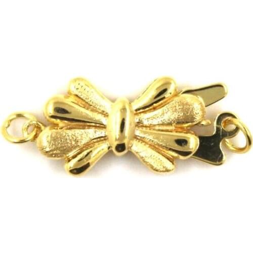 DIY Necklace Bracelet Connectors Clasp 18K Gold Plating Copper Cubic Zirconia Clasps For Jewelry Making Fastening Accessories