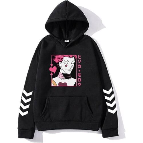 Anime Hunter X Hunter Hisoka Hoodies Fashion Men Women Sweatshirts Casual Hooded Harajuku Oversized Hoodie Streetwear Clothes