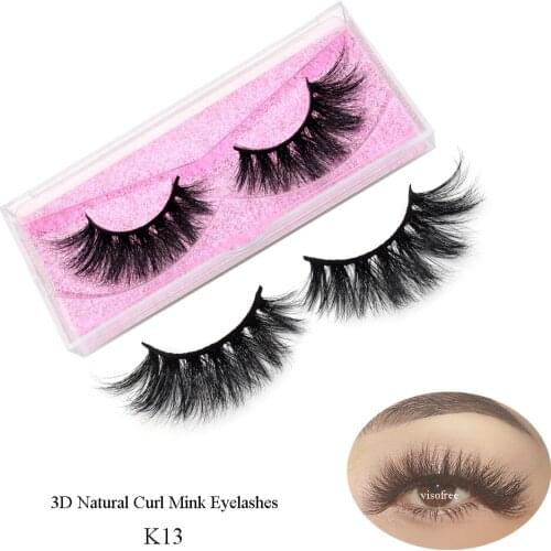 Visofree Beauty Fluffy Cross eyelashes 3D MINK Natural False Eyelashes Tenuous Handmade Eye Lashes Professional Makeup cilios