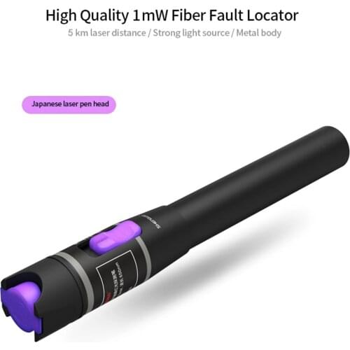 Premium Quality Visual 1MW Fiber Fault Locator 5/10/20/30km Laser Distance Optic Cable Tester Meter Connector Type FC SC ST