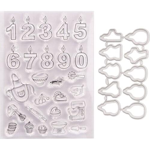 Reunion Number Cake Metal Cutting Dies Stamps Stencil for DIY Scrapbooking Photo Album Embossing Decorative Die